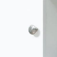 Mobile Sotto Lavabo Bagno 6 Ripiani 1 Anta 60x30x68 cm in Legno Grigio