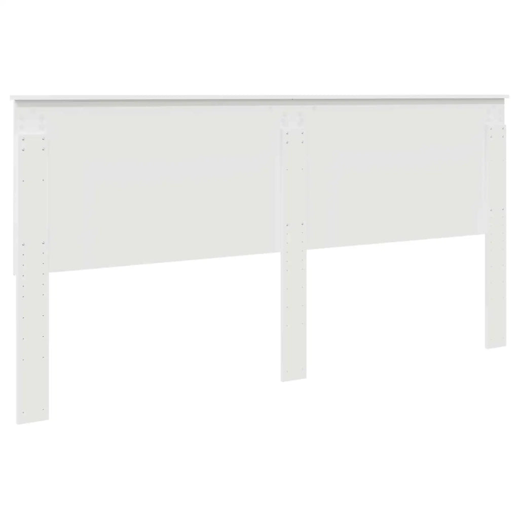 Testiera con testiera Bianco 200 cm Legno multistrato 887714