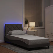 Giroletto con LED senza Materasso Tortora 80x200 cm Tessuto 3310633