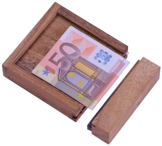 Cassaforte in legno - Disegno in legno - 1 pezzo - Legno di abete scuro