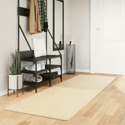 Tappeto a Pelo Corto HUARTE Morbido e Lavabile Crema 80x250 cm 375035