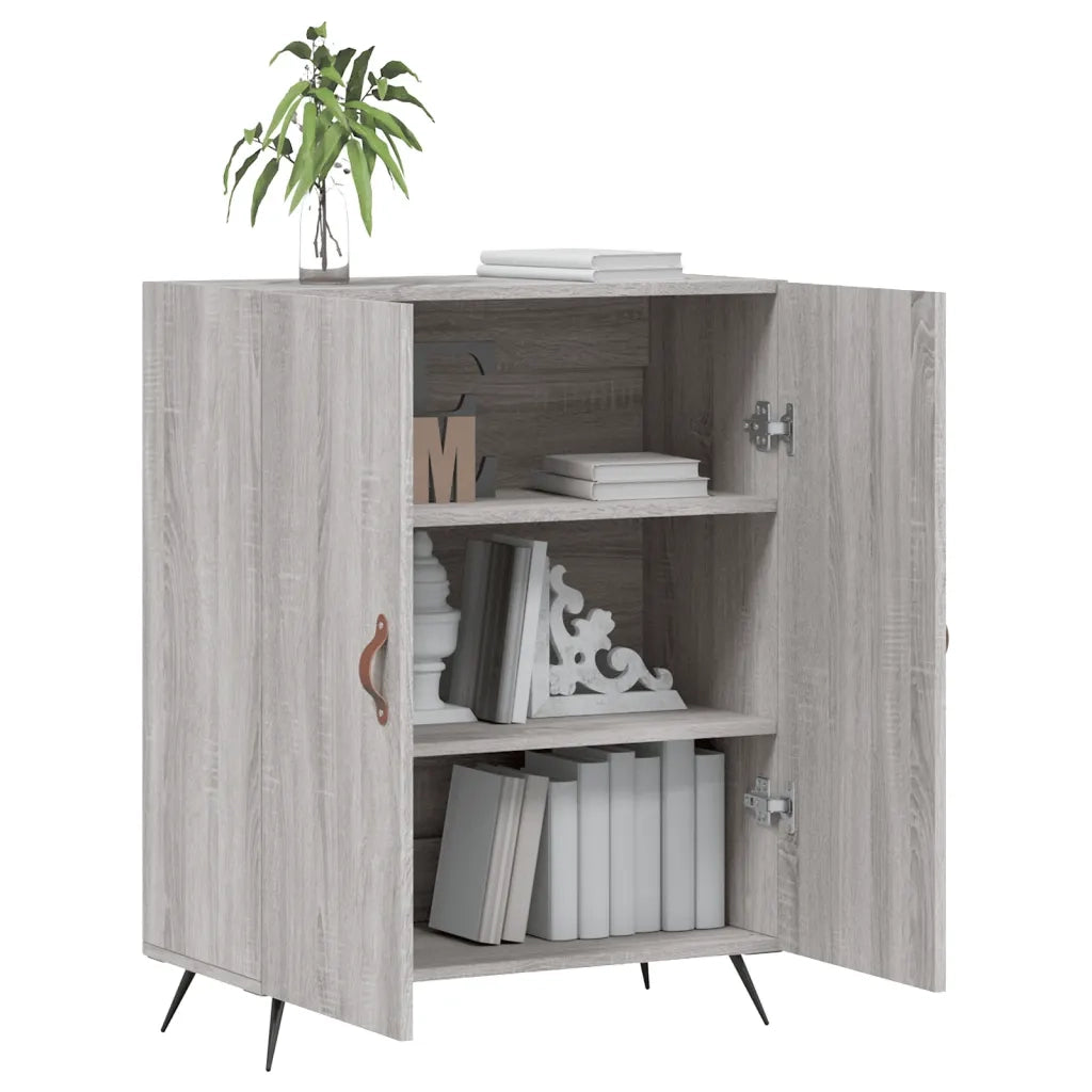 Credenza Grigio Sonoma 69,5x34x90 cm in Legno Multistrato 827698