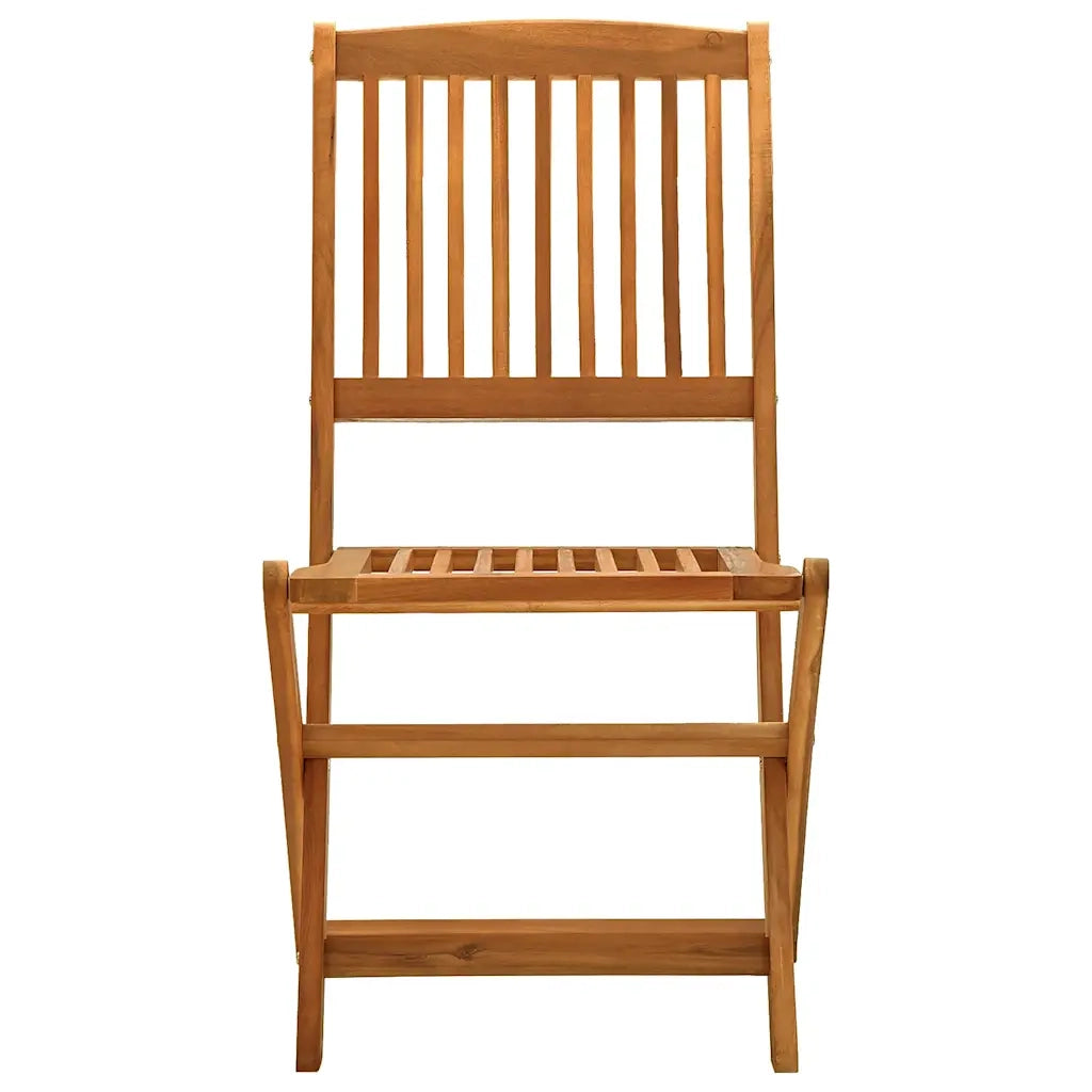 Set da Pranzo per Giardino 5 pz in Legno Massello di Acacia