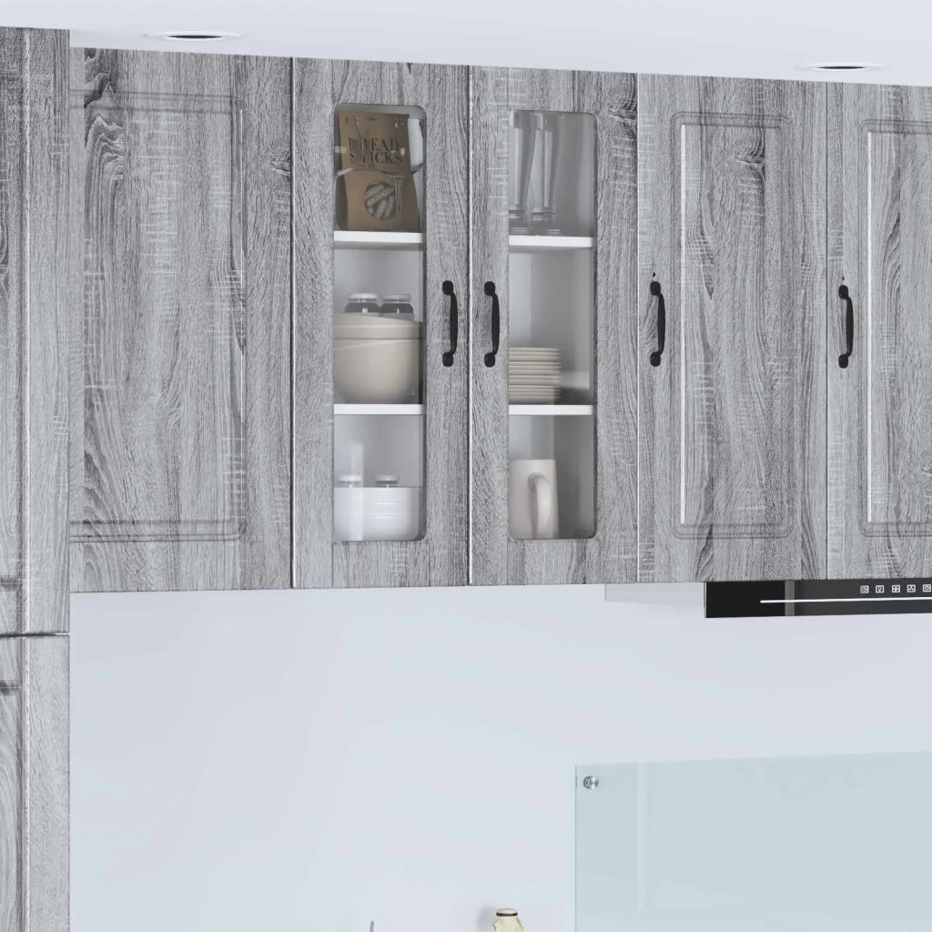 Mobile da cucina con lo scaffale-Armadio da cucina Grigio Sonoma 60 x 31 x 80 cm 209139