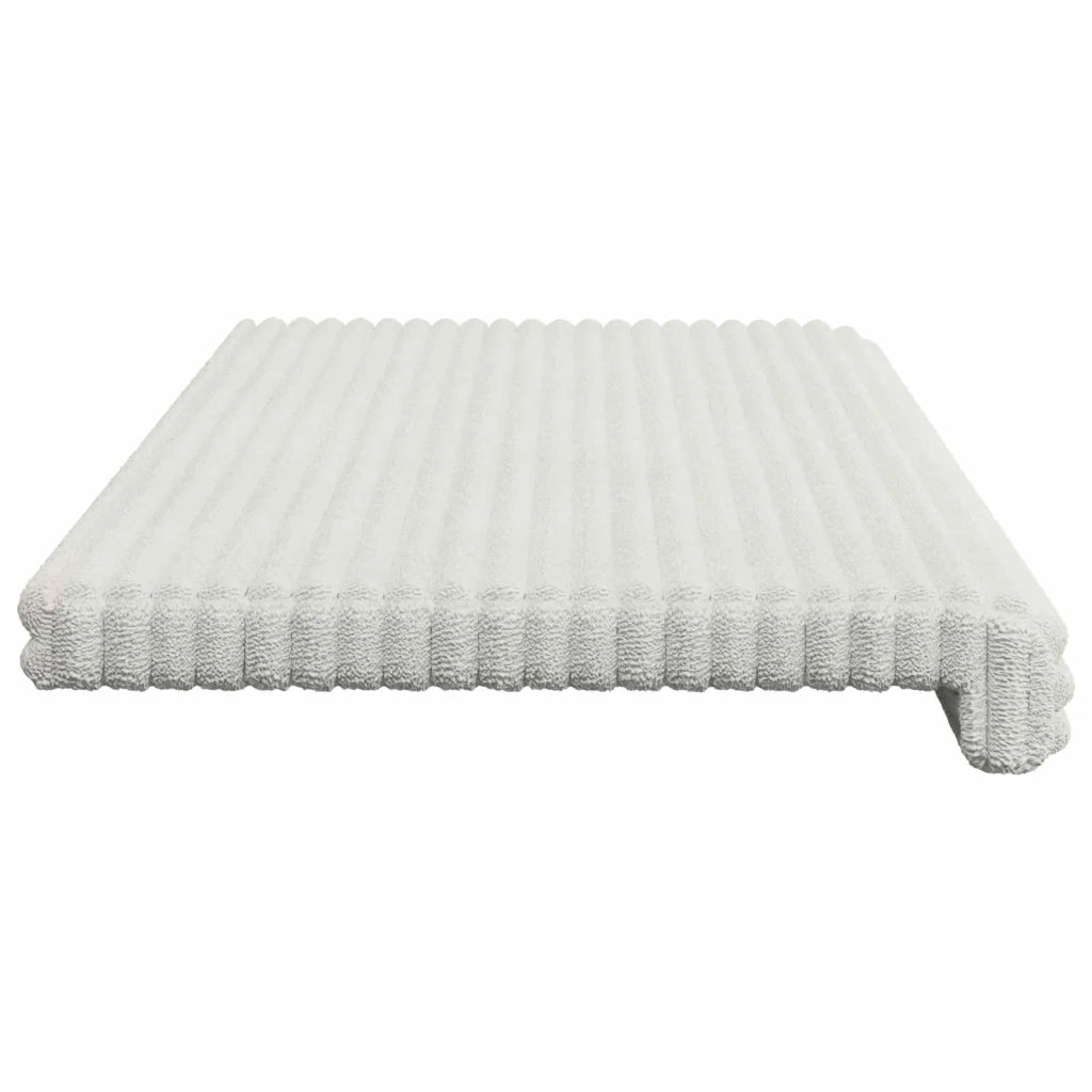 Cuscino per panchina Corduroy Morbido Crema Profondità 35 cm 42043375
