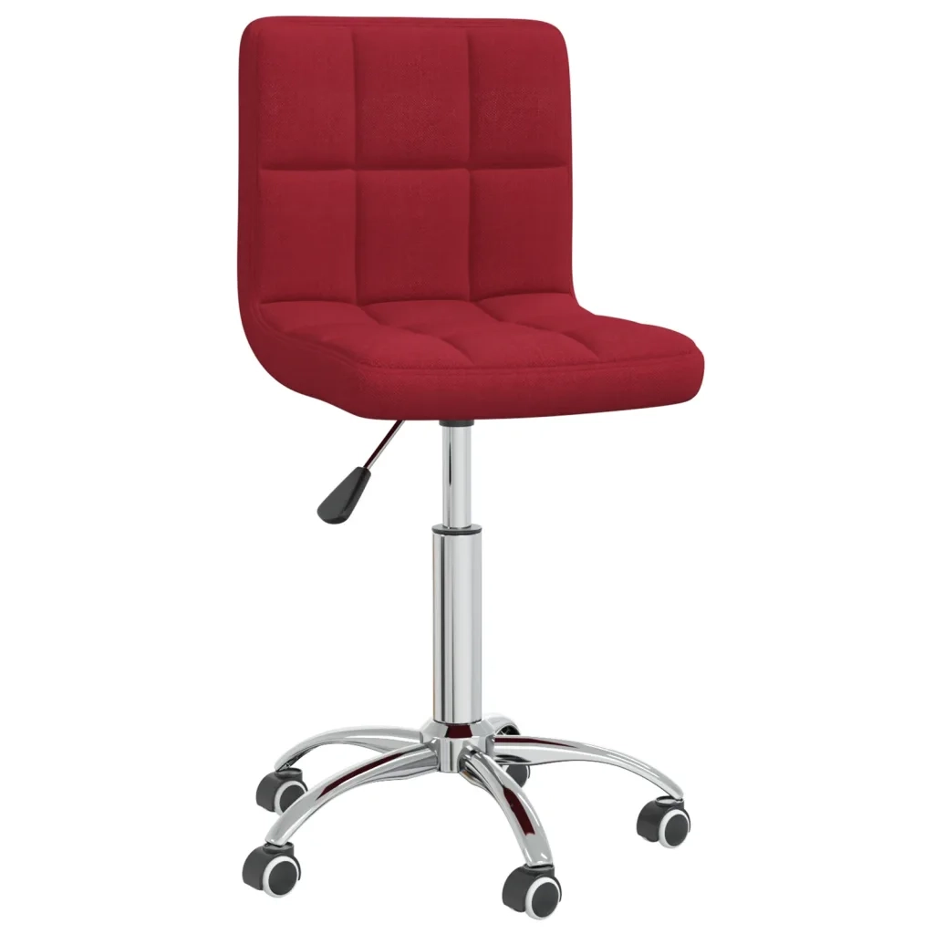 Sedia da Pranzo Girevole Rosso Vino in Tessuto cod mxl 28064