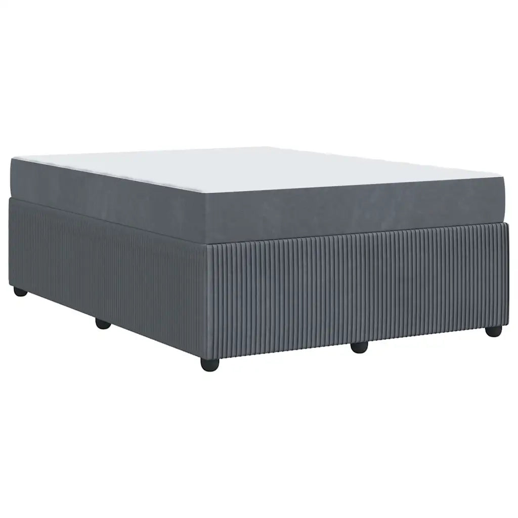 Struttura del letto Grigio scuro 140 x 200 cm Tessuto 3398400