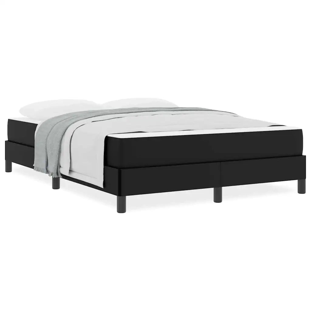 vidaXL Letto con materasso Nero 140 x 190 cm Pelle sintetica