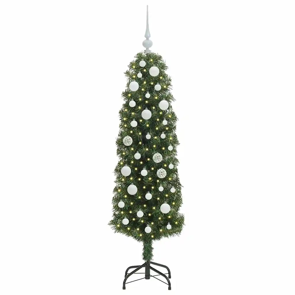 Albero di Natale Artificiale-Albero Natalizio con 150 LED Verde 150 cm 282478