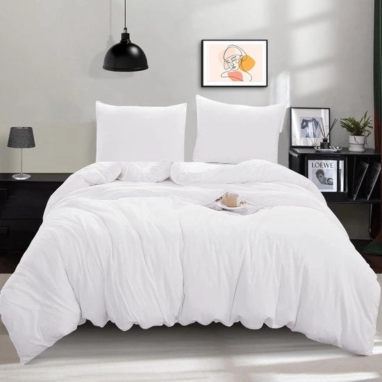 Set di coperte 135 x 200 cm, 2 pezzi, morbido e stirato, coperta di letto con chiusura a raccordo, microfibra, set di coperte di letto, letto singolo, coperta di letto 135 x 200 cm + 1 cuscino coprente 80 x 80