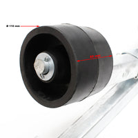 Supporto a rulli per imbarcazioni 111cm max 800kg Varo alaggio barche 80-124cm