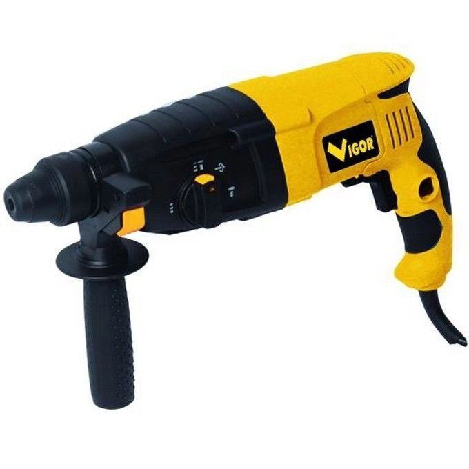 Vigor VBH-26 Tassellatore SDS-Plus 800W 3J 26mm 0-4000 colpi-min Rotostop con Valigetta e Accessori