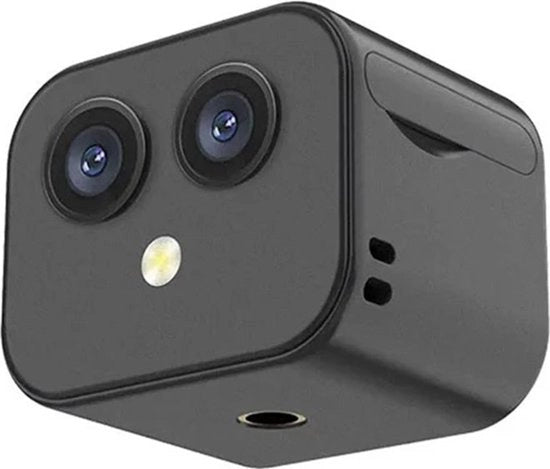 Camera Wi-Fi a doppia direzione, intercom a batteria incorporata e base magnetica, adatta per uso interno ed esterno.