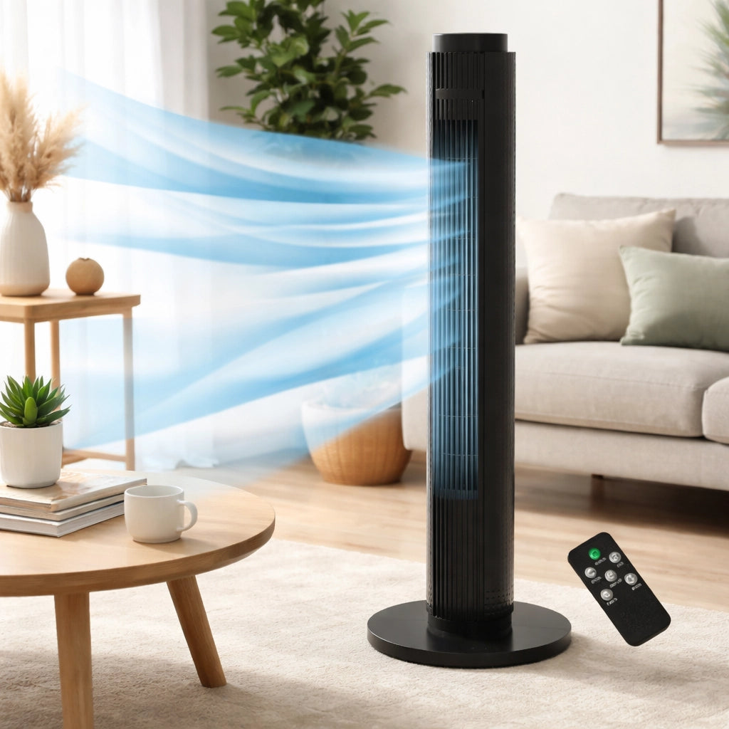 RINFRESCATORE A TORRE 60W 79CM - 3 VELOCITA COLORE: NERO