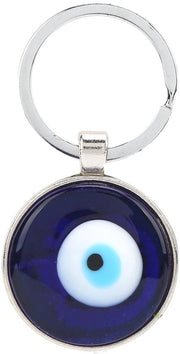 Sostegno per chiavi in acciaio inossidabile - Blu turco - Decorazione per finestra - Portafortuna - Design unico - 1 pezzo/al pacchetto - Sostegno per chiavi con anello