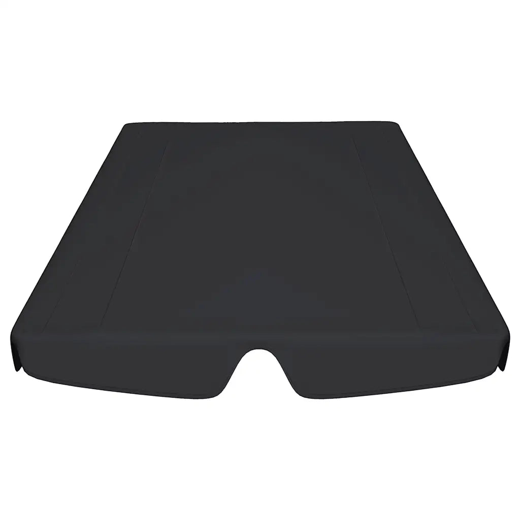 Baldacchino per Dondolo Giardino Nero 150/130x105/70 cm 312106