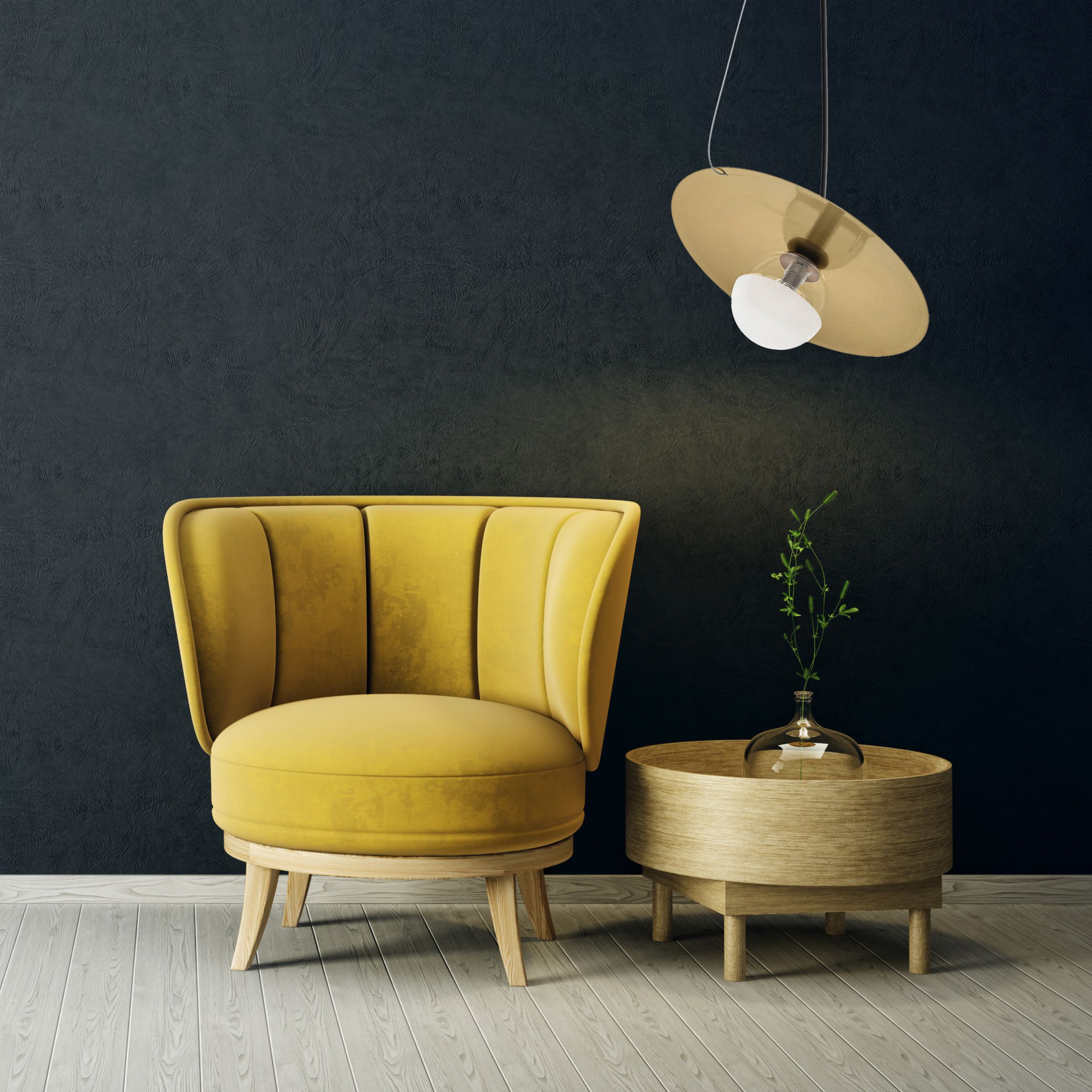 Lampada Da Soffitto App1417-cp Black Gold