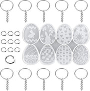 Forme in silicone per Pasqua - Uova di Pasqua - Chiave per coniglio - Decorazione di Pasqua - Candelabri - Sapone - Decorazione per la casa