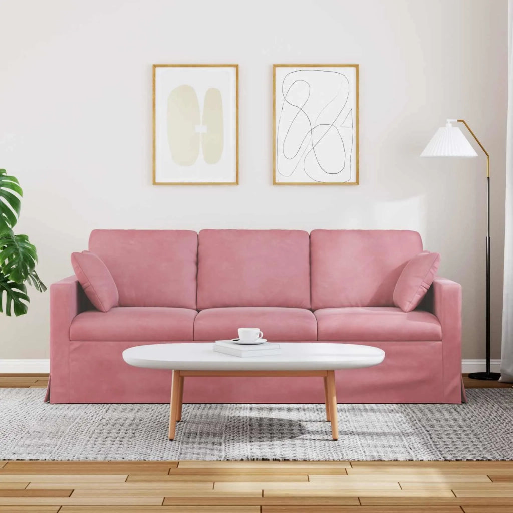 Divano Rosa 198 x 78 x 80 cm Velluto 42024435