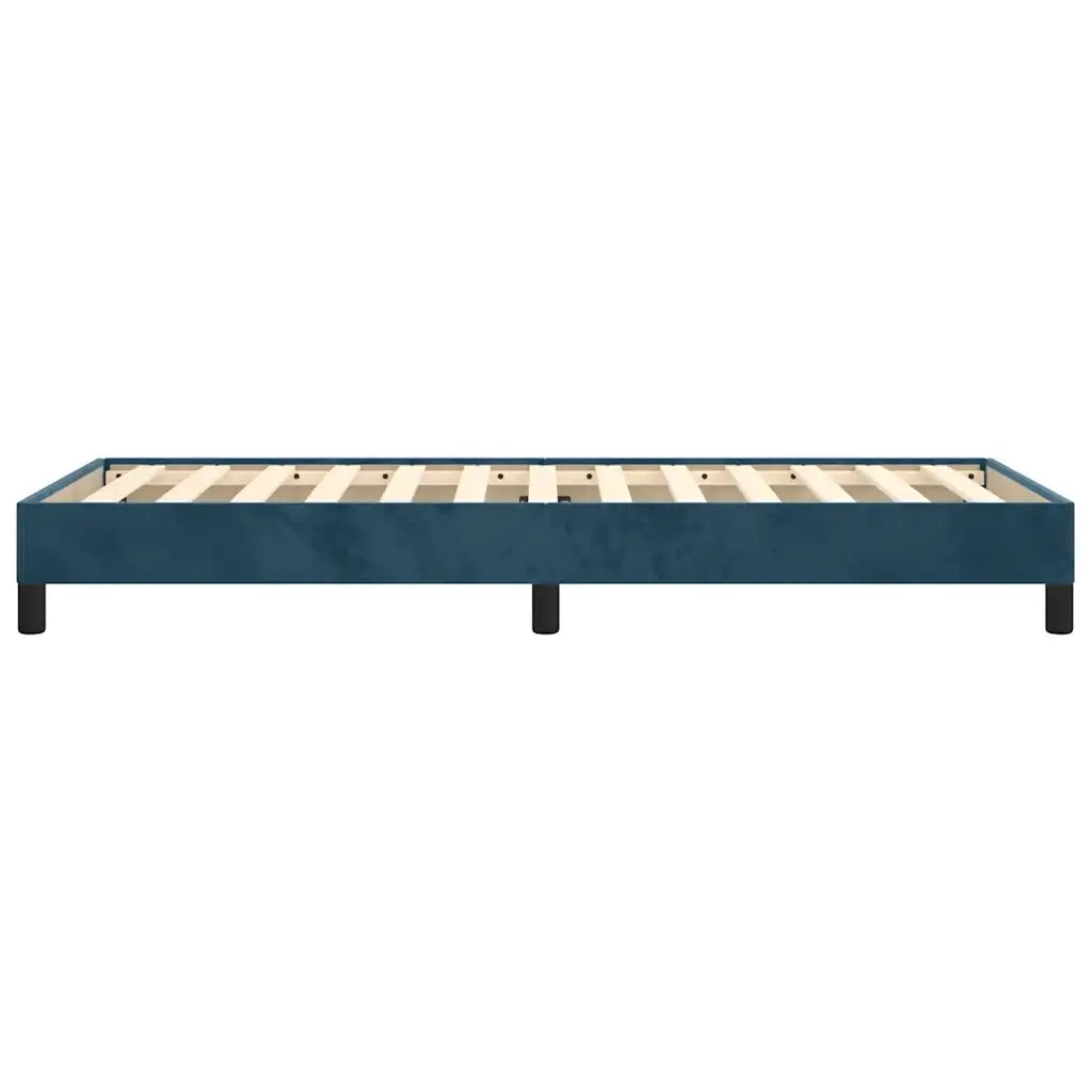 Giroletto senza Materasso Blu Scuro 90x200 cm in Velluto