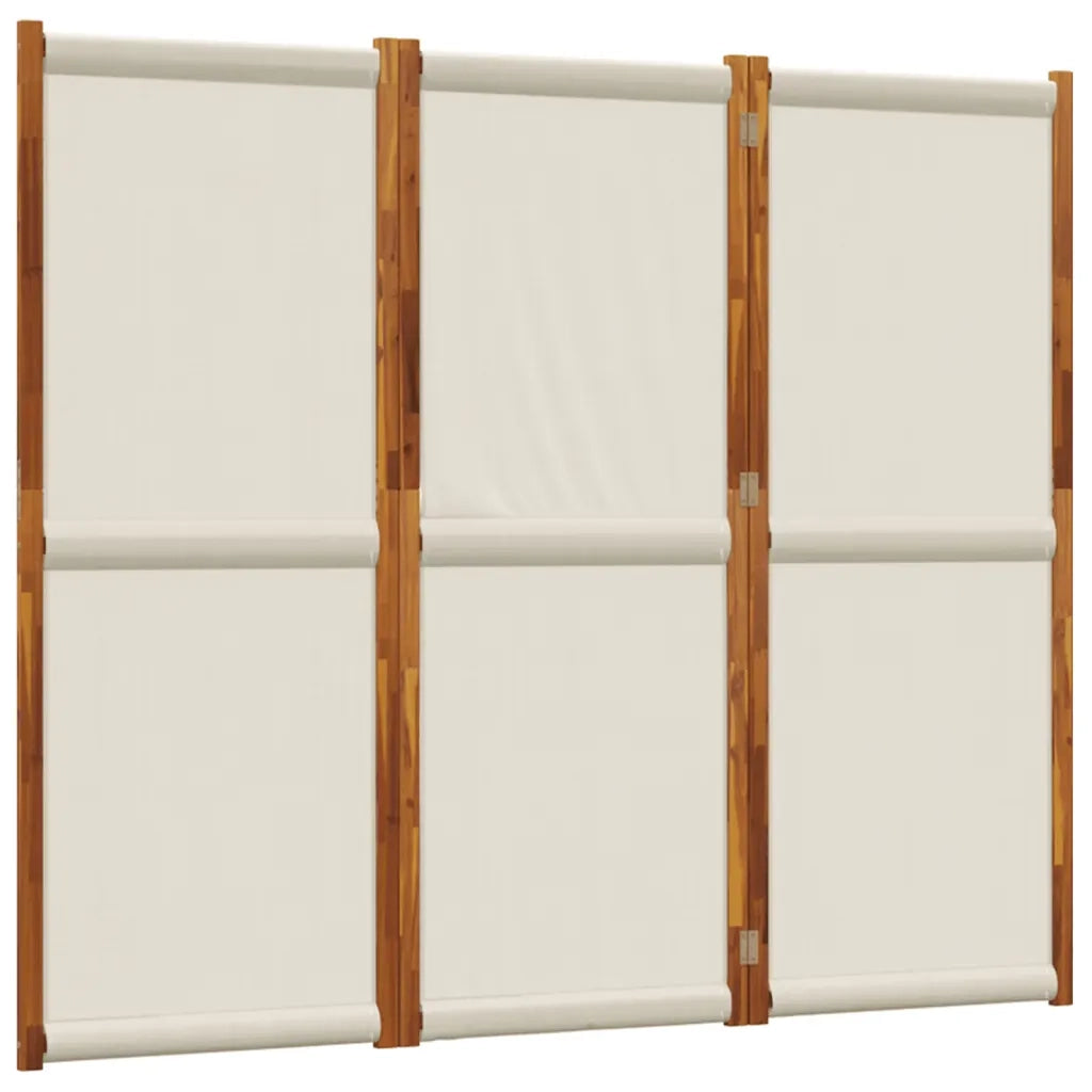 Divisorio Ambienti | Divider per stanze | Paravento a 3 Pannelli Grigio Chiaro 210x180 cm