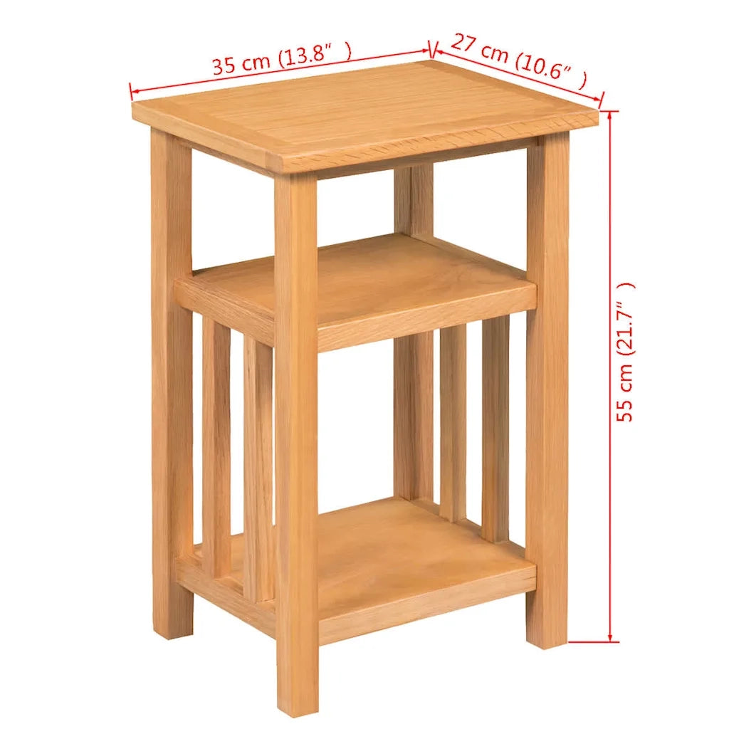 Tavolino da salotto | Tavolino da caff¨¨ | Tavolino da Soggiorno con Ripiano 27x35x55 cm Massello di Rovere