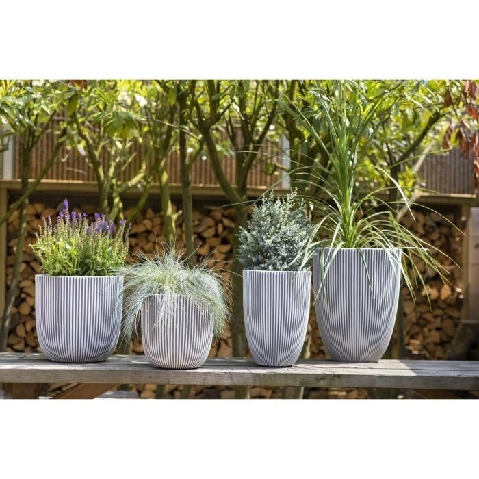 Vaso Capi Elegante Groove 46x58 cm Avorio 445499