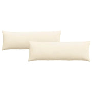 Cuscini da Divano 2 pz | Cuscini per sedie Crema 120 x 40 cm Tessuto in Cords