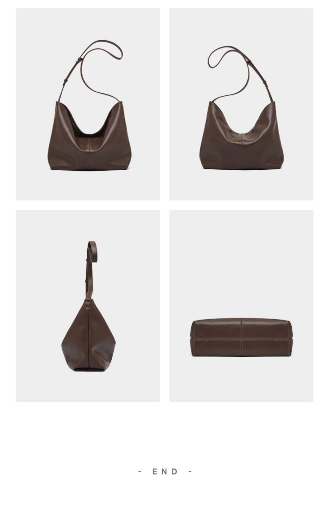 Borsa a tracolla da donna in vera pelle, borsa tote grande, borsetta retr¨°, borsa a mano marrone