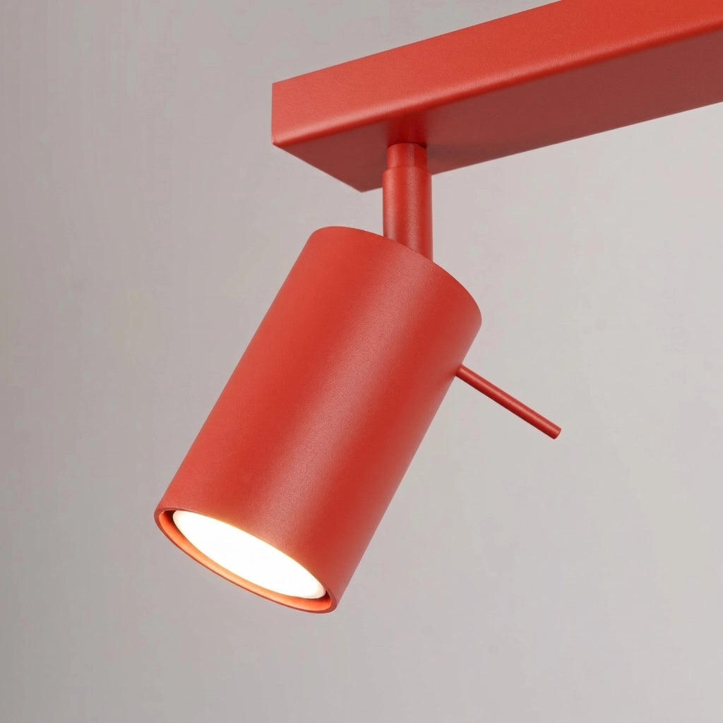 Plafoniera RING 2 rosso