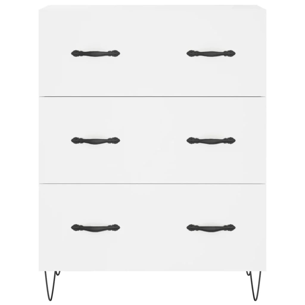 Buffet credenza cassettiera armadio mobile contenitore organizer cucina soggiorno salotto alto 69,5 x 34 x 180 cm legno ingegnerizzato bianco 02_0032609