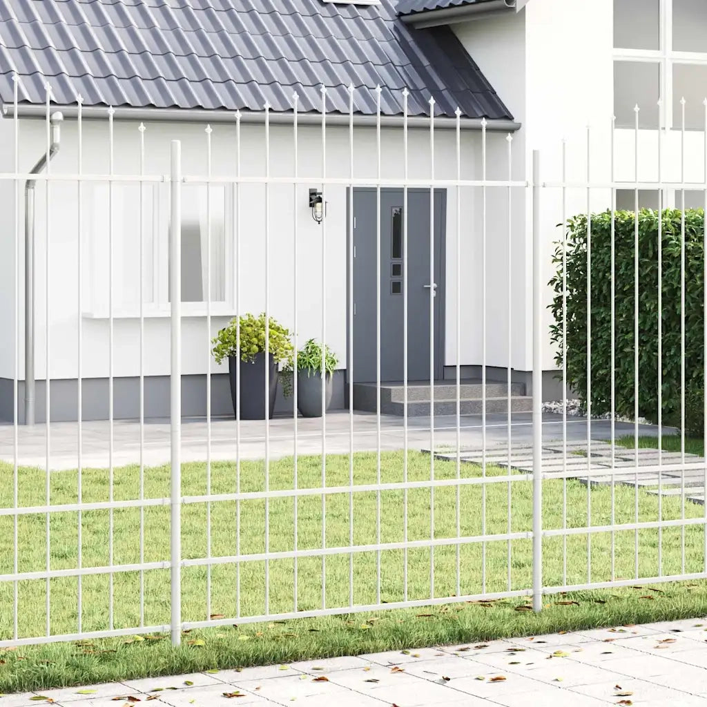Recinzione per Giardino 8 pcs Bianco 170 x 225 cm 3360177