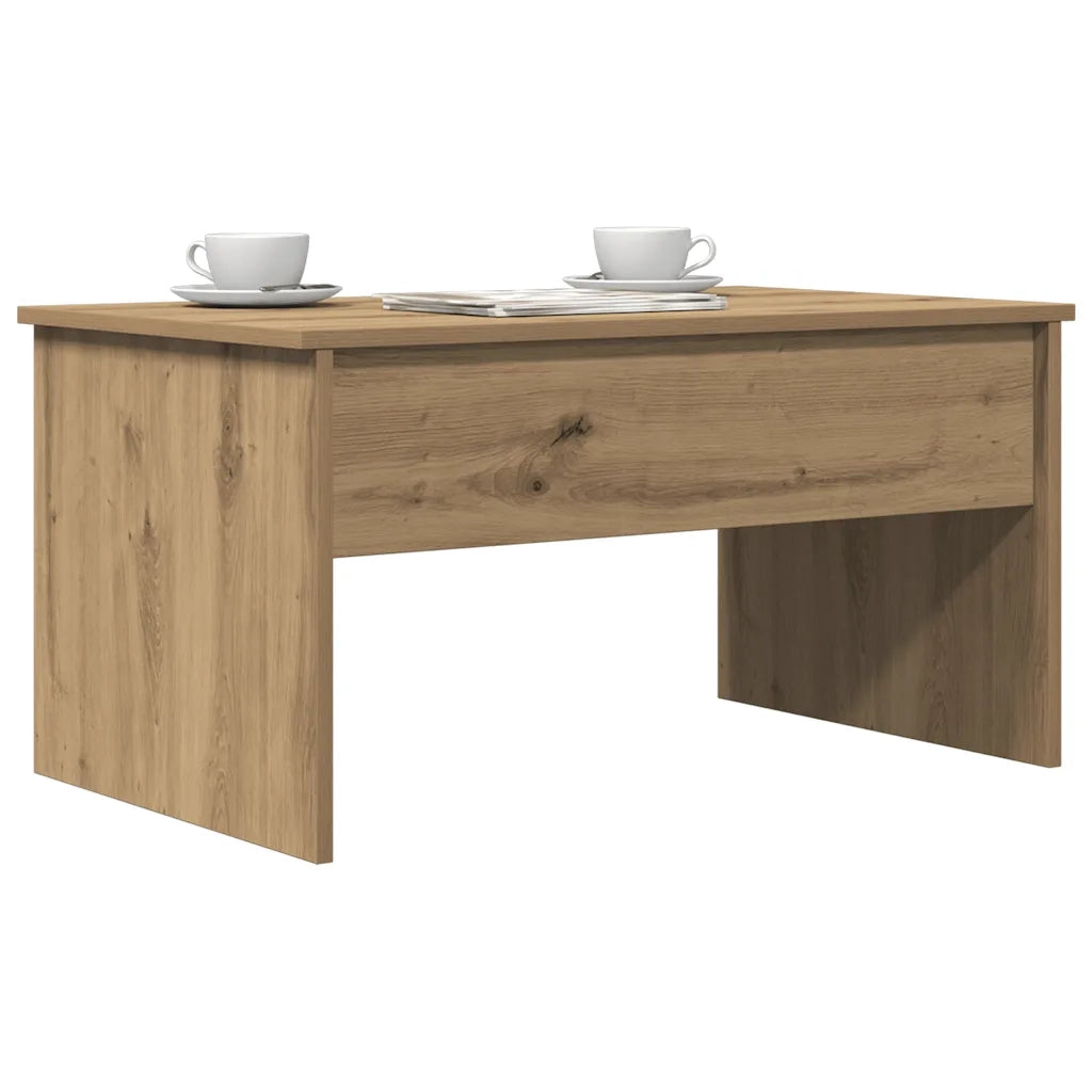 Tavolino salotto | Tavolino da caff¨¨ | Tavolino da Soggiorno Rovere Artigianale 80x50,5x41,5 cm Truciolato
