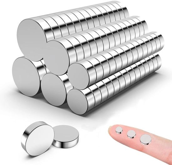 Set di magneti mini forti, 120 pezzi, 6/8/10x2mm, magneti neodymium per frigoriferi, lavagne, uso casalingo, ufficio, cucina