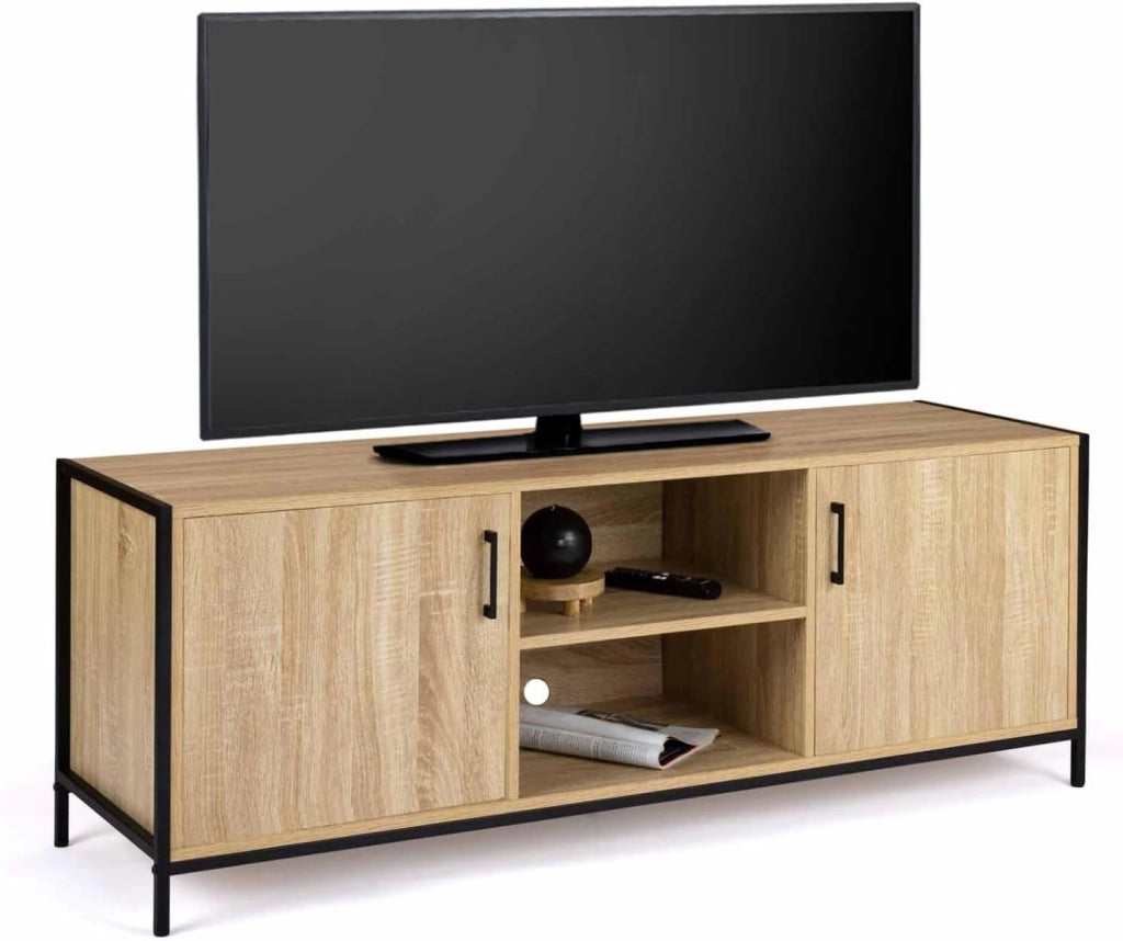 Porta TV di design industriale a 2 ante 140 cm DETROIT