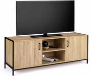 Porta TV di design industriale a 2 ante 140 cm DETROIT