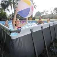 26356NP - Piscina Ultra Xtr Frame Rettangolare 549X274X132 Cm, Pompa A Sabbia, Scaletta Doppia, Telo Base, Copertura