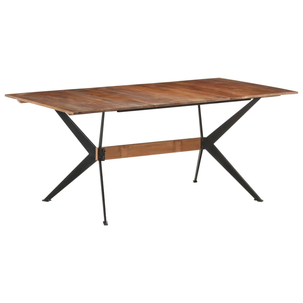 Tavolo da Pranzo 180x90x76 cm in Legno Massello di Mango  cod mxl 12263