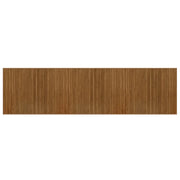 Tappeto del soggiorno | Tappeto Rettangolare Marrone 80x300 cm in Bamb¨´