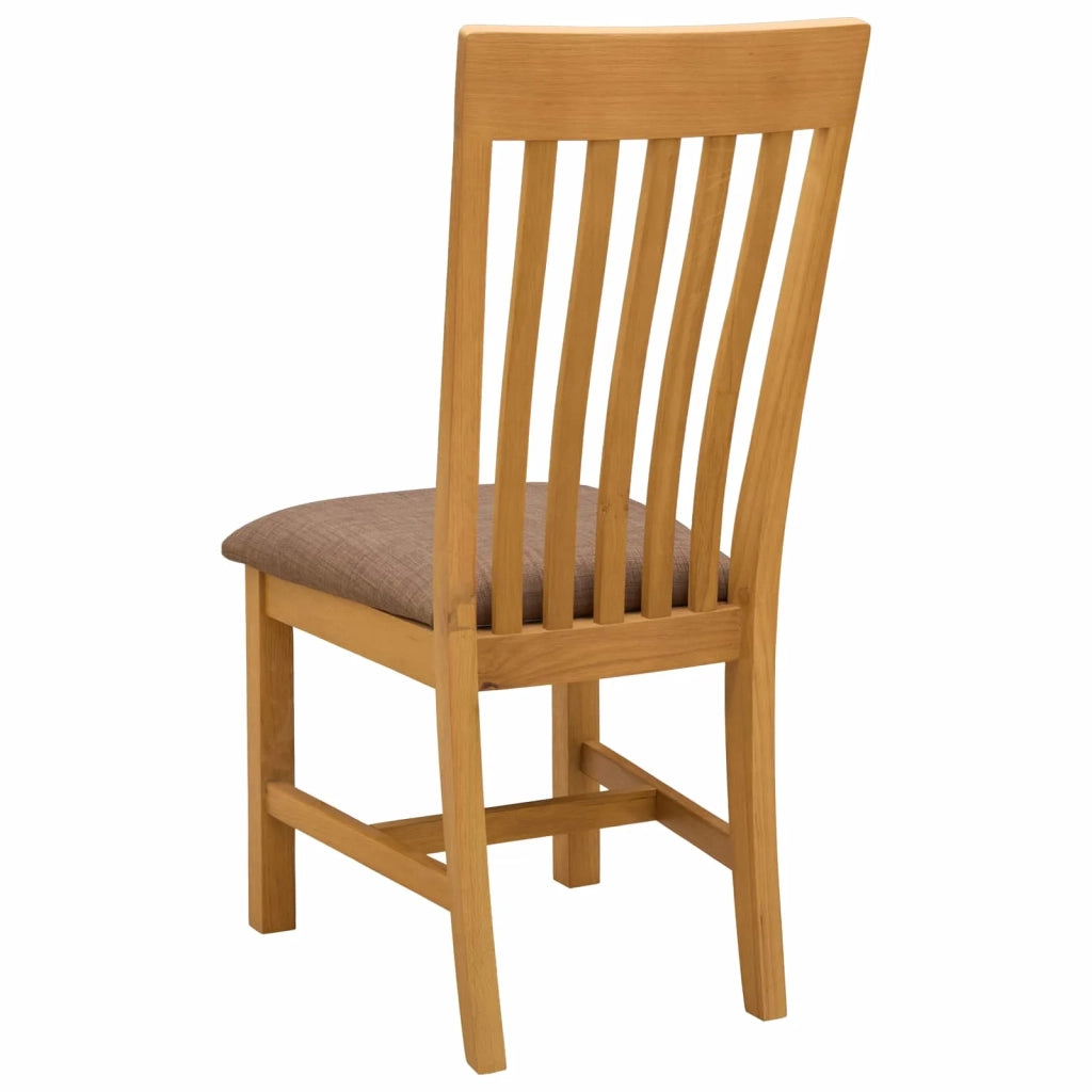 Sedia da pranzo 2 pcs Legno di Quercia Massello Grigio 42039161