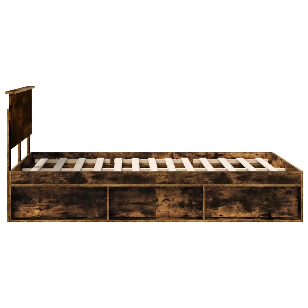 Struttura del letto-Giroletto Rovere fum¨¦ 120 x 200 cm Legno multistrato 966710