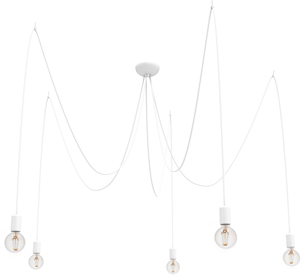 Lampadario a sospensione Nowodvorski Spider bianco 5xE27 9744