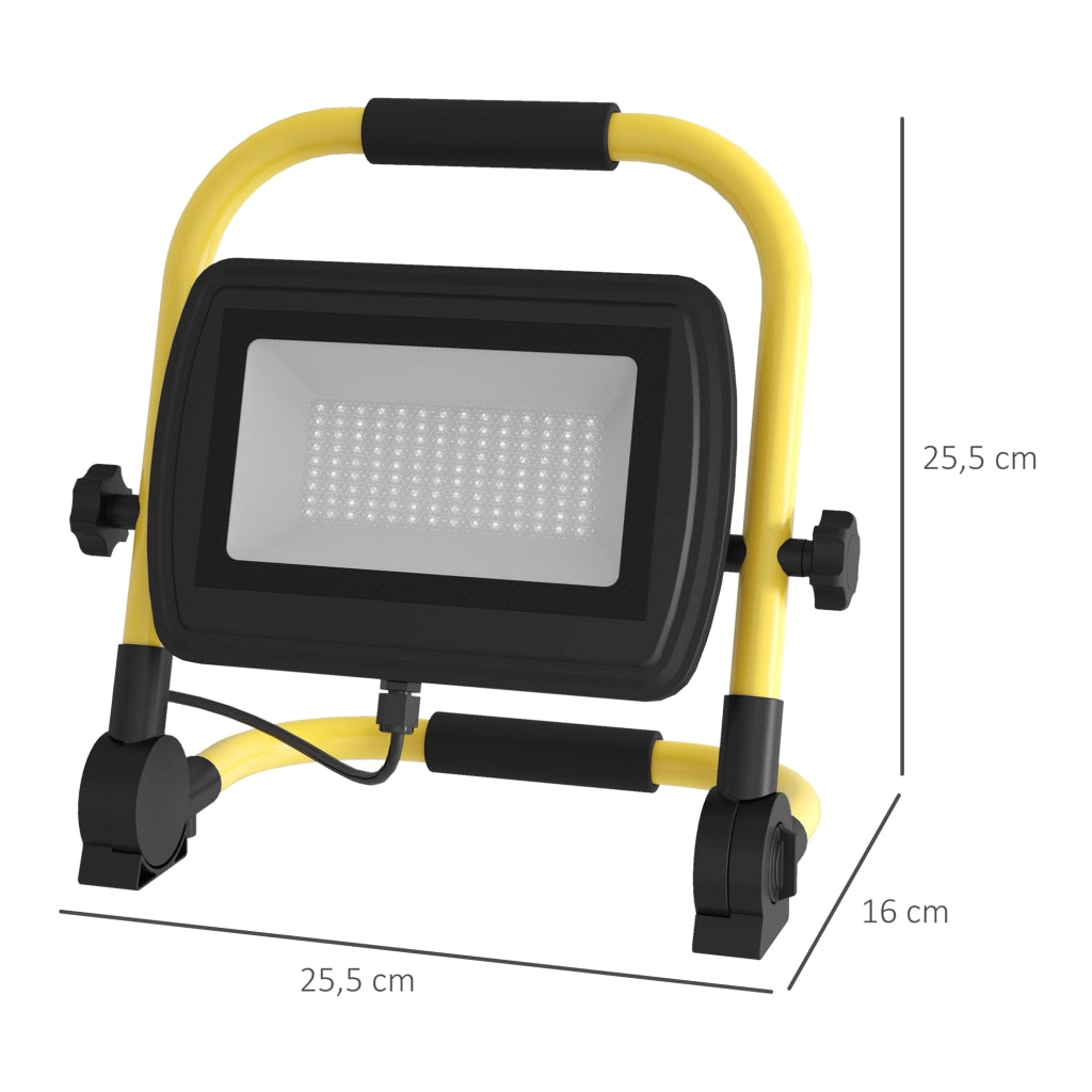 Lampada LED 4250 Lumen IP65 ¨C zephmum ¨C Giallo 25,5x16x25,5 cm