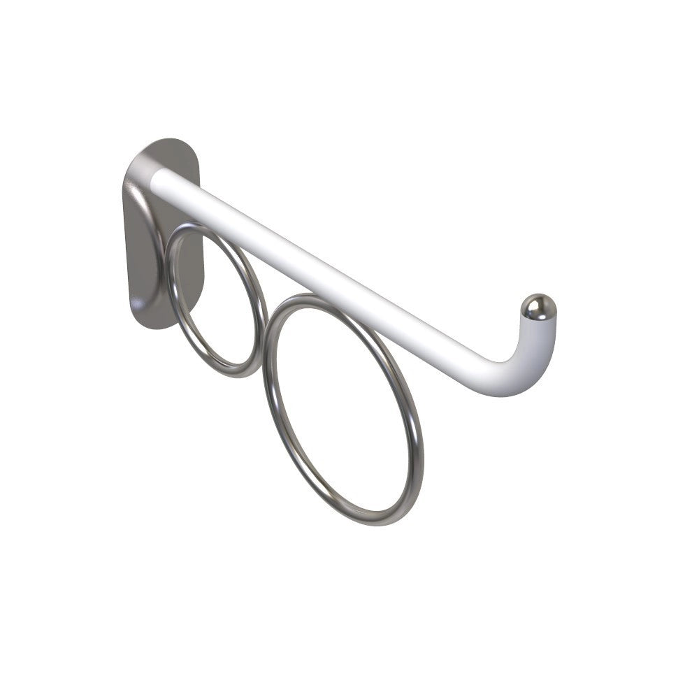 Maniglia 60 cm bagno disabili terza eta giotto inox bianco opaco