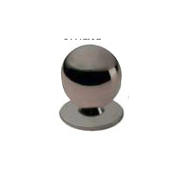 Pomolo a sfera in ottone - Ã˜ 20 mm. - cromato