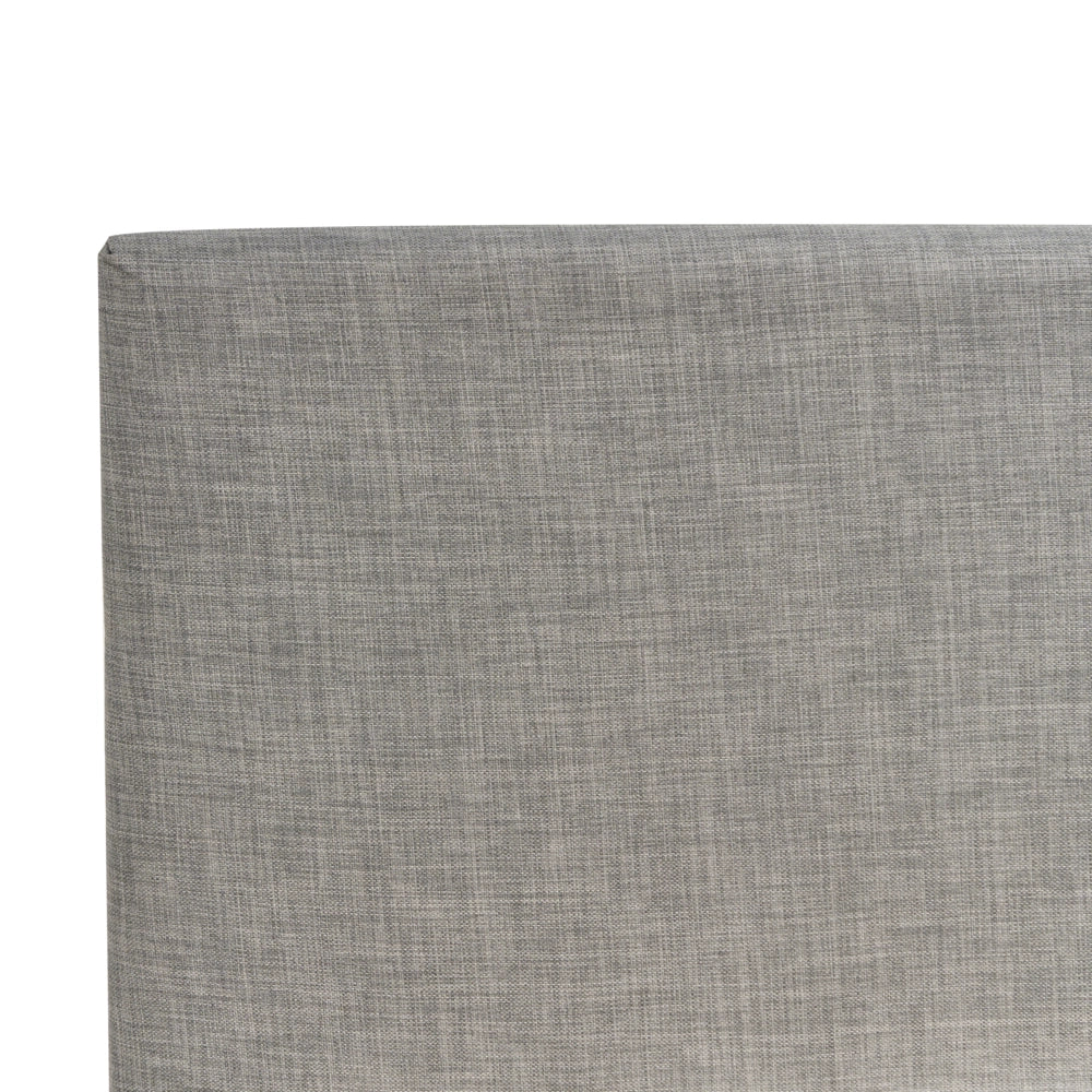 Letto singolo in Velluto grigio chiaro con rete a doghe 90 x 200 cm stile contemporaneo