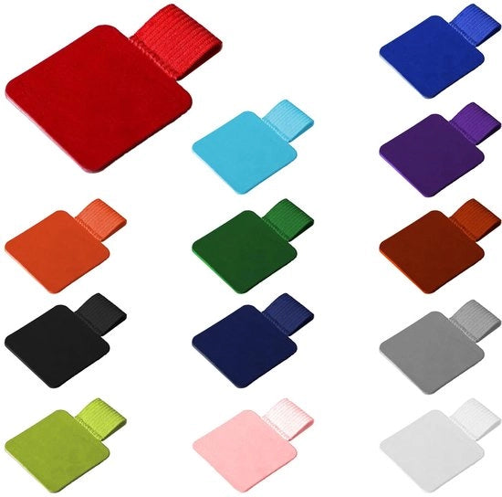 13 pezzi di penne in pelle adesivi - penne in pelle con cintura elastica - penne a forma di anello miste per tablet, agenda, calendario, libro di appunti