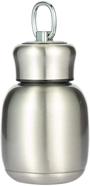 Bottiglia di Vetro Isolata a Vuoto 200 ml - Stomaca di Acciaio Inossidabile - Chiusura Ermetica - Portatile - Conserva Temperatura per 12 Ore - Flacone Isolante a Vuoto