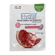 HYDRA VIVA MASCHERA IN TESSUTO TRATTAMENTO MONODOSE CON MELOGRANO E GOJI EFFETTO RIEQUILIBRANTE DERMATOLOGICAMENTE TESTATO