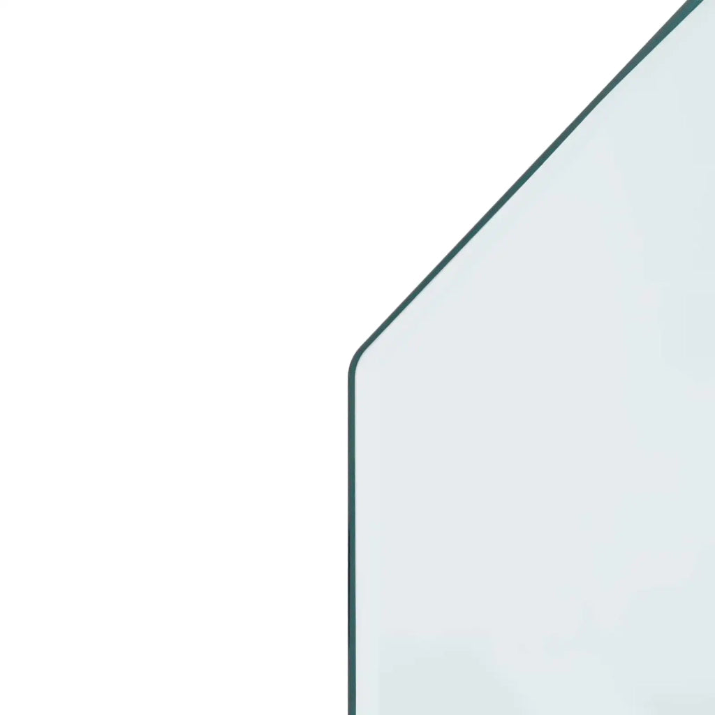 Piastra in vetro per camino Trasparente 120 x 60 cm Vetro 353867